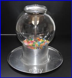 1940's VINTAGE ABBEY CASH TRAY NICKEL CANDY NUT VENDING MACHINE Working Cond