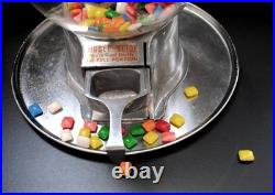 1940's VINTAGE ABBEY CASH TRAY NICKEL CANDY NUT VENDING MACHINE Working Cond