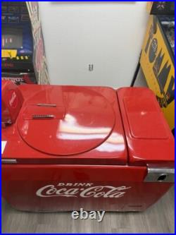 1940's Vintage Coca Cola Coke Vending Machine with cooler