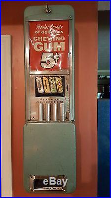 1940's Vintage Rowe Wall Mount Candy Vending Machine