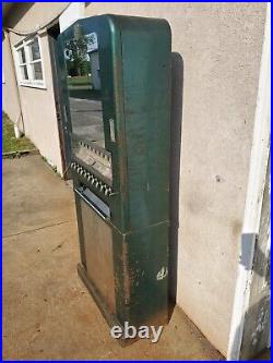 1940s Vintage PX Cigarette Vending Machine Reverse painted glass 10 pull Deco