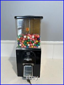 1950' Victor HMS 1 Cent Gumball Vending Machine With Key