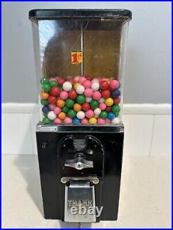 1950' Victor HMS 1 Cent Gumball Vending Machine With Key