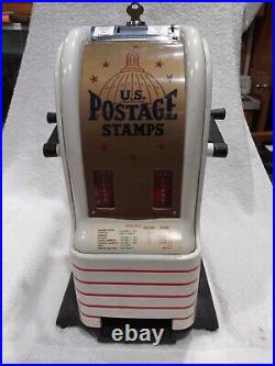 1950's VINTAGE NORTHWESTERN U. S. POSTAGE STAMP COIN OP VENDING MACHINE NATIONAL