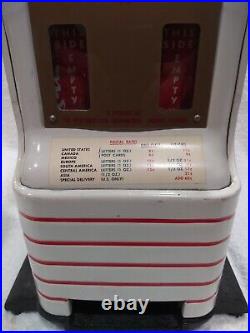 1950's VINTAGE NORTHWESTERN U. S. POSTAGE STAMP COIN OP VENDING MACHINE NATIONAL
