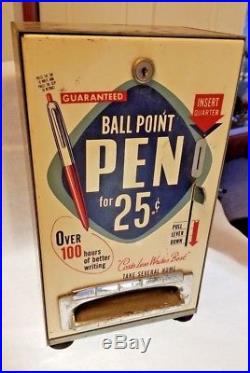 1950's Vintage MID Century Vending Machine For Pens