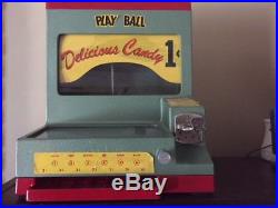 1950's Vintage baseball gumball machine trade stimulator new old stock