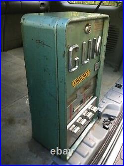 1950s 5 Cent Gum Vending Machine Robco Corp Vintage