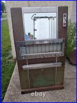 1950s Vintage National Candy Bar Vending Machine 10 pull Deco 20 cents