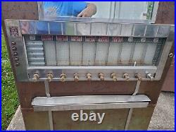 1950s Vintage National Candy Bar Vending Machine 10 pull Deco 20 cents