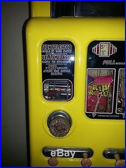 1950s Vintage Stoner Candy Machine Powder Coated Yellow