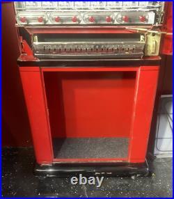 1950s Vintage Stoner Nickel Candy Machine Painted Red