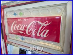 1960's Vintage Coca Cola Machine Sign Panel Cavalier 64 Coke