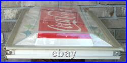 1960's Vintage Coca-Cola Vending Machine Sign Panel, Possibly Cavalier 64, READ
