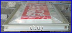 1960's Vintage Coca-Cola Vending Machine Sign Panel, Possibly Cavalier 64, READ