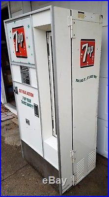 1960s Vintage Lacrosse 7up Soda Vending Machine Pop Bottle Coke Pepsi WILL SHIP