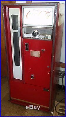 1962 Vintage Cavalier Coca Cola Vending Machine, CS-64E Coke Vending Soda Pop