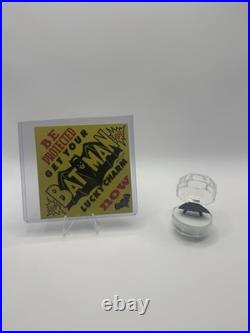 1966 Batman Lucky Charm Bat Vending Machine Charm with Display Card NPP Vintage
