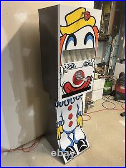 1970's 1980's Vintage Clown Candy Vending Dispensing Machine Coin Operated NEW