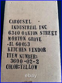 1985 Carousel Industries Metal Nut/Candy Dispenser Vintage Antique