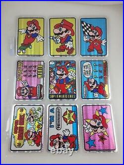 1990 Vintage Nintendo Super Mario Bro Prism Vending Machine Sticker Stickers Set