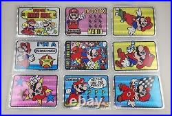 1990 Vintage Nintendo Super Mario Bro Prism Vending Machine Sticker Stickers Set