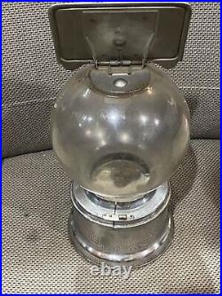 1 CENT GUMBALL MACHINE Vintage, Ford Gum with Plastic Globe FREE Shipping