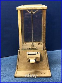 1¢ DEAN Vintage ORIGINAL Peanut/Gumball 4 GLASS Panels MACHINE As Is NO Top/Key