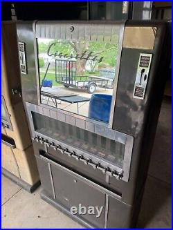 1 National Vendors Vintage Cigarette And 2 Vintage Candy Machines Sold As Is