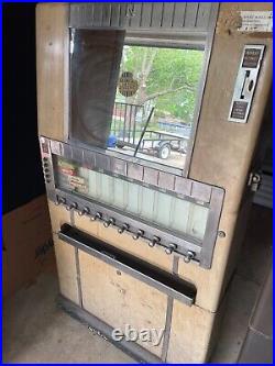 1 National Vendors Vintage Cigarette And 2 Vintage Candy Machines Sold As Is