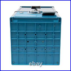20 H Vending Coin Bank Vintage Gumballs Dispenser Blue Gumball Machine