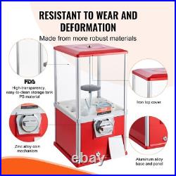 21H Gumball Machine Vending Coin Bank Vintage Gumballs Dispenser PS Red