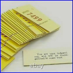 250 Fortune Cards Lucky Horoscope Vintage Page Tabs Yellow