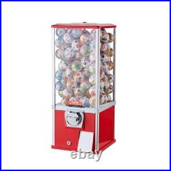 25H Red Gumball Machine Coin Bank Vintage Dispenser & Vending Toy