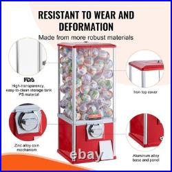 25H Red Gumball Machine Coin Bank Vintage Dispenser & Vending Toy