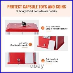 25H Red Gumball Machine Coin Bank Vintage Dispenser & Vending Toy