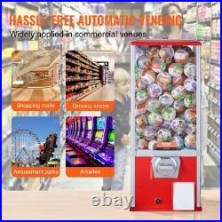 25H Red Gumball Machine Coin Bank Vintage Dispenser & Vending Toy