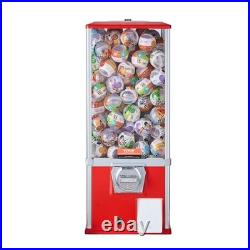 25H Red Gumball Machine Coin Bank Vintage Dispenser & Vending Toy