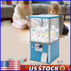 25-cent Gumball Machine 20 H Vending Coin Bank Vintage Gumballs Dispenser Blue