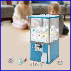 25-cent Gumball Machine 20 H Vending Coin Bank Vintage Gumballs Dispenser Blue