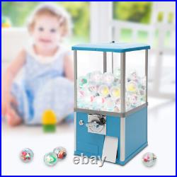 25-cent Gumball Machine 20 H Vending Coin Bank Vintage Gumballs Dispenser Blue