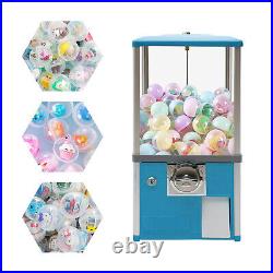 25-cent Gumball Machine 20 H Vending Coin Bank Vintage Gumballs Dispenser Blue