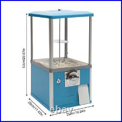 25-cent Gumball Machine 20 H Vending Coin Bank Vintage Gumballs Dispenser Blue 25-cent Gumball Machine 20 H Vending Coin Bank Vintage Gumballs Dispenser Blue