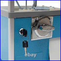 25-cent Gumball Machine 20 H Vending Coin Bank Vintage Gumballs Dispenser Blue