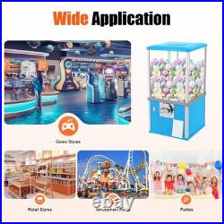 25-cent Gumball Machine 20 H Vending Coin Bank Vintage Gumballs Dispenser Blue