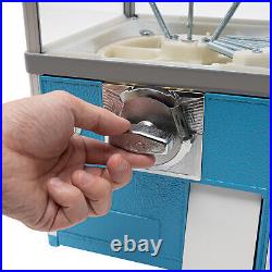 25-cent Gumball Machine 20 H Vending Coin Bank Vintage Gumballs Dispenser Blue