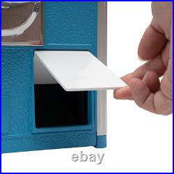 25-cent Gumball Machine 20 H Vending Coin Bank Vintage Gumballs Dispenser Blue 25-cent Gumball Machine 20 H Vending Coin Bank Vintage Gumballs Dispenser Blue
