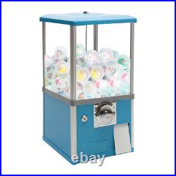 25-cent Gumball Machine 20 H Vending Coin Bank Vintage Gumballs Dispenser Blue