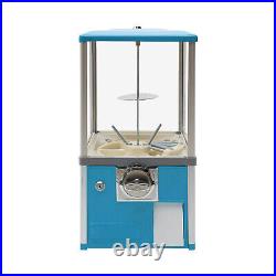 25-cent Gumball Machine 20 H Vending Coin Bank Vintage Gumballs Dispenser Blue