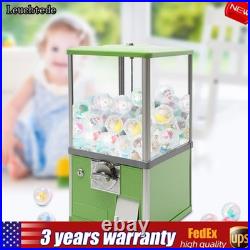 25-cent Gumball Machine 20 H Vending Coin Bank Vintage Gumballs Dispenser Green